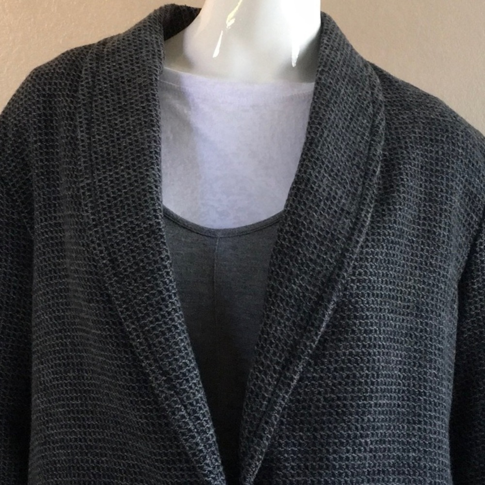 Nwot Gray One-Button Front Duster Jacket - image 3